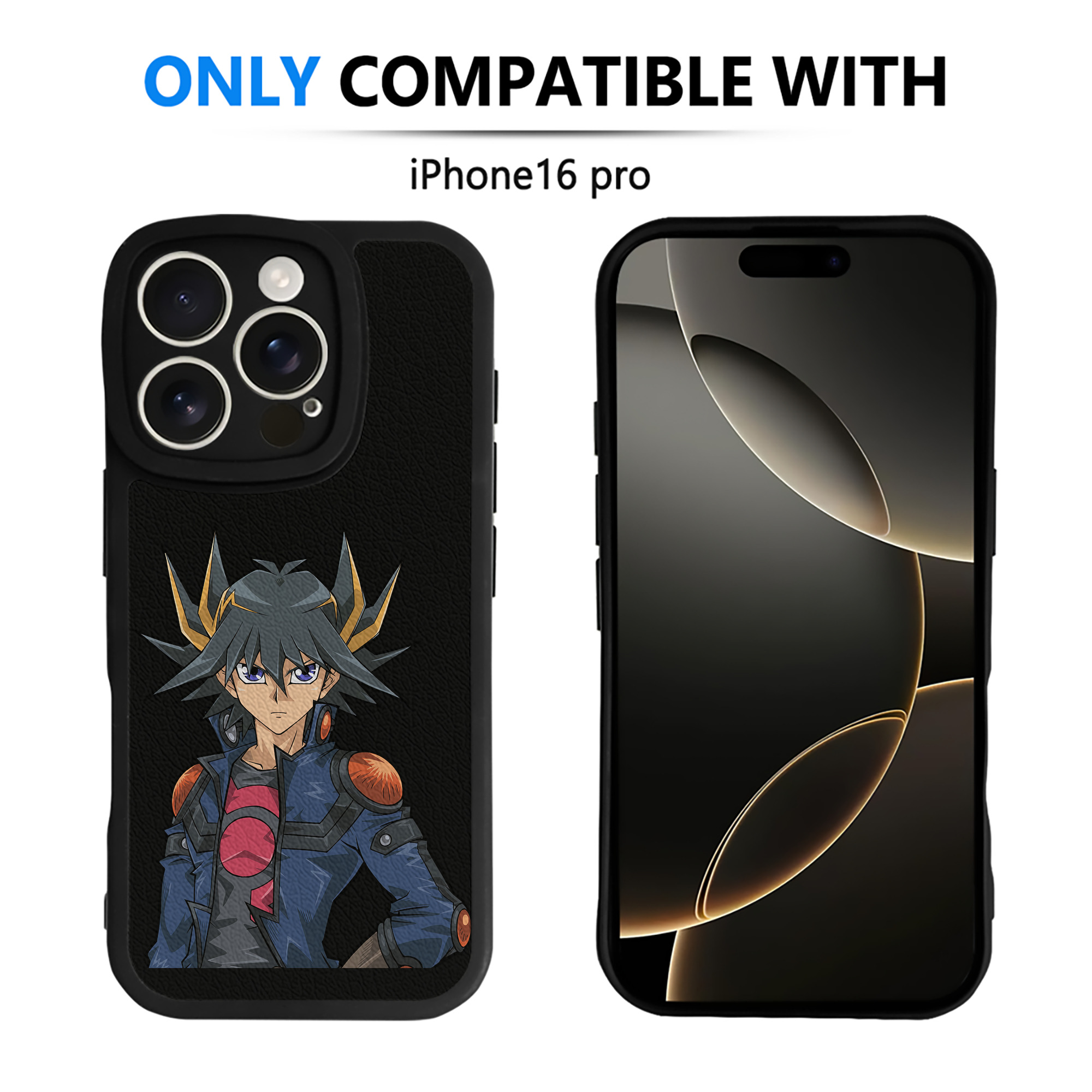 遊☆戯☆王 Yu-Gi-Oh! 【iPhone 16シリーズ対応】シリコンスマホケース（レザー調） 材質：シリコン